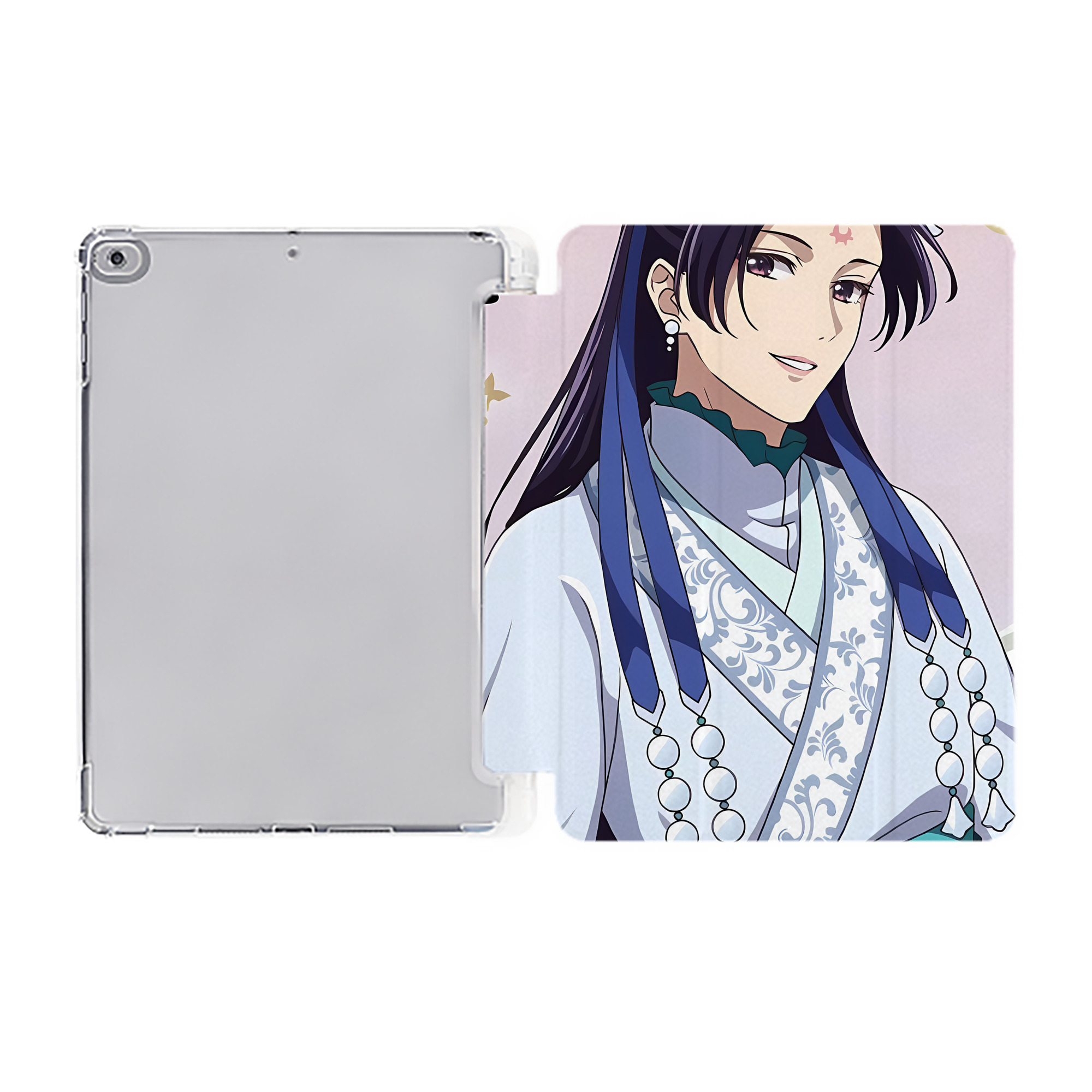 （画像用） 薬屋のひとりごと The Apothecary Diaries IPad ケース ペン収納付き 三つ折りスタンド PUレザー×シリコン 対応機種9.5/10.5/10.9インチ
